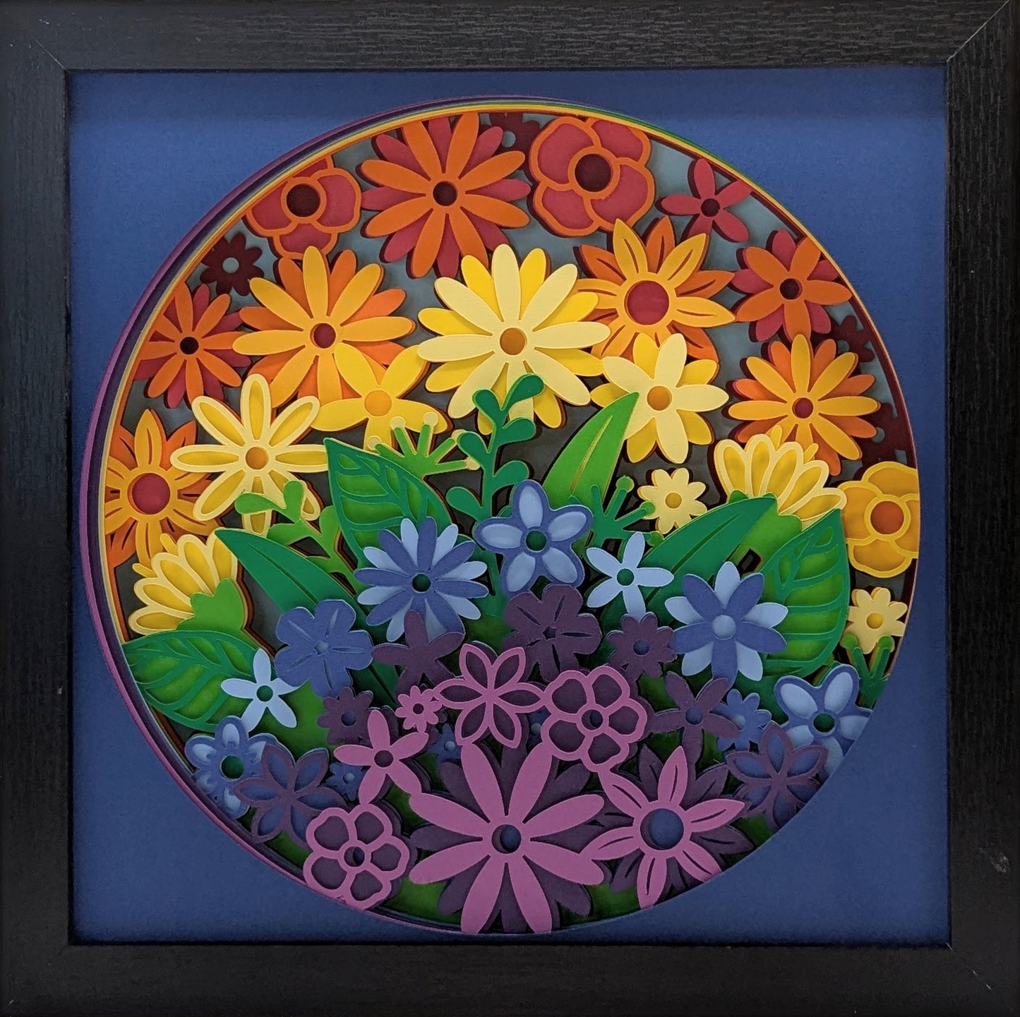 Flower Rainbow Shadow Box