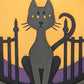 Lucy Cat Halloween Shadow Box