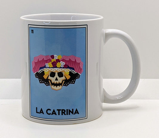 New Mexico Lotería Mug - Catrina - Calavera - Day of the Dead - Dia de los Muertos