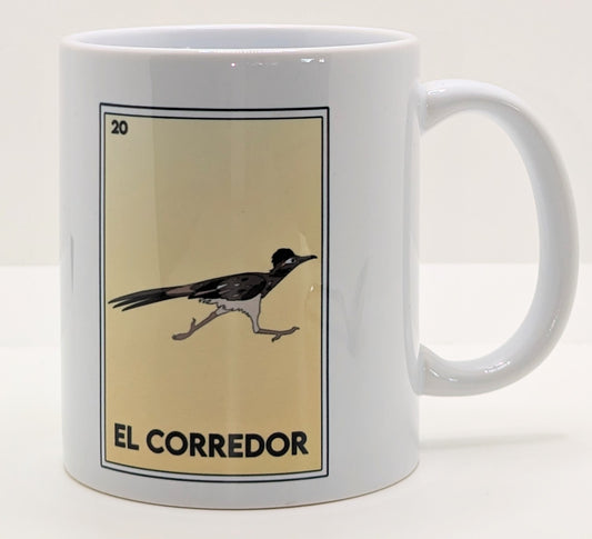 New Mexico Lotería Mug - El Corredor - The Roadrunner