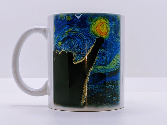 Cat and Starry Night Mug