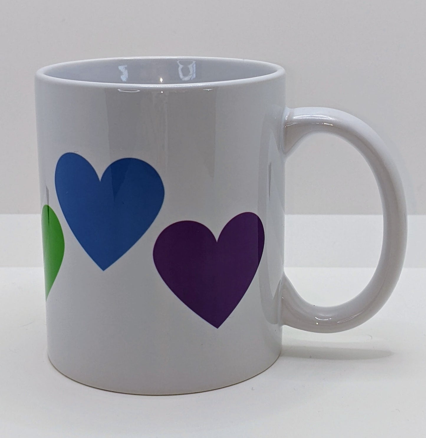 Pride Hearts Ceramic Mug