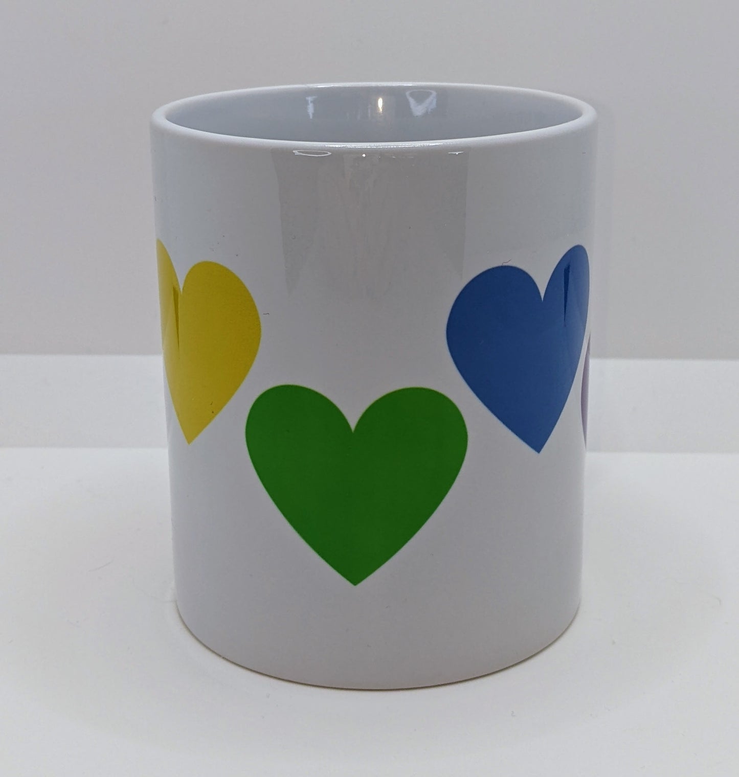 Pride Hearts Ceramic Mug