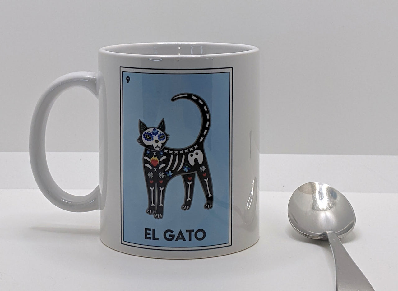 New Mexico Lotería Mug - El Gato - The Cat