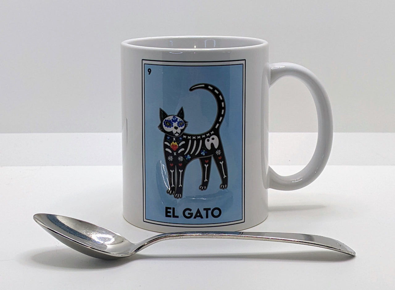 New Mexico Lotería Mug - El Gato - The Cat